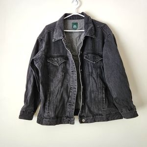 Black denim jacket